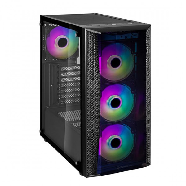 SilverStone FARA B1 Lucid Rainbow ATX Black Mid Tower Case